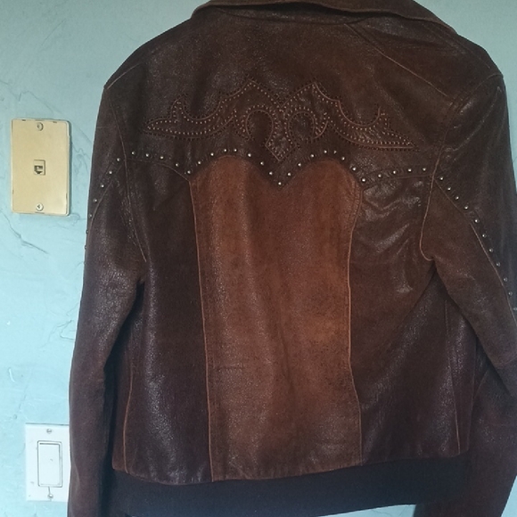 Jackets & Blazers - Western Studded Leather Jacket